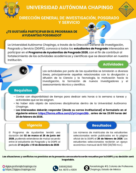Programa de ayudantías posgrado 2026