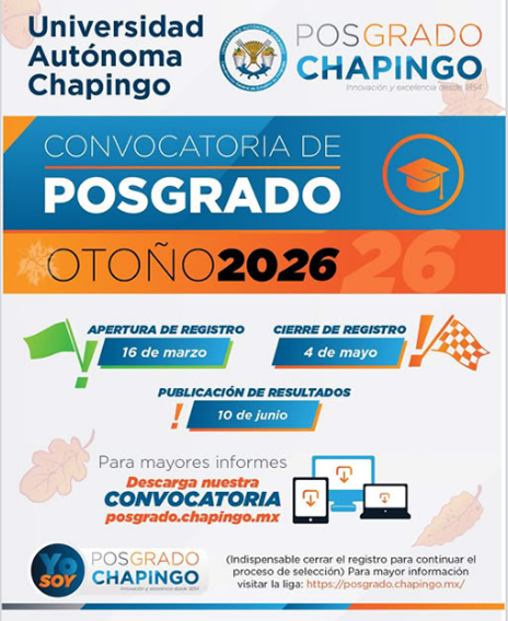 CONVOCATORIA POSGRADO OTOÑO 2026