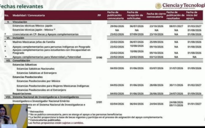 CONVOCATORIA SECIHTI, ESTANCIAS TECNICAS EN EL EXTRANJERO 2026
